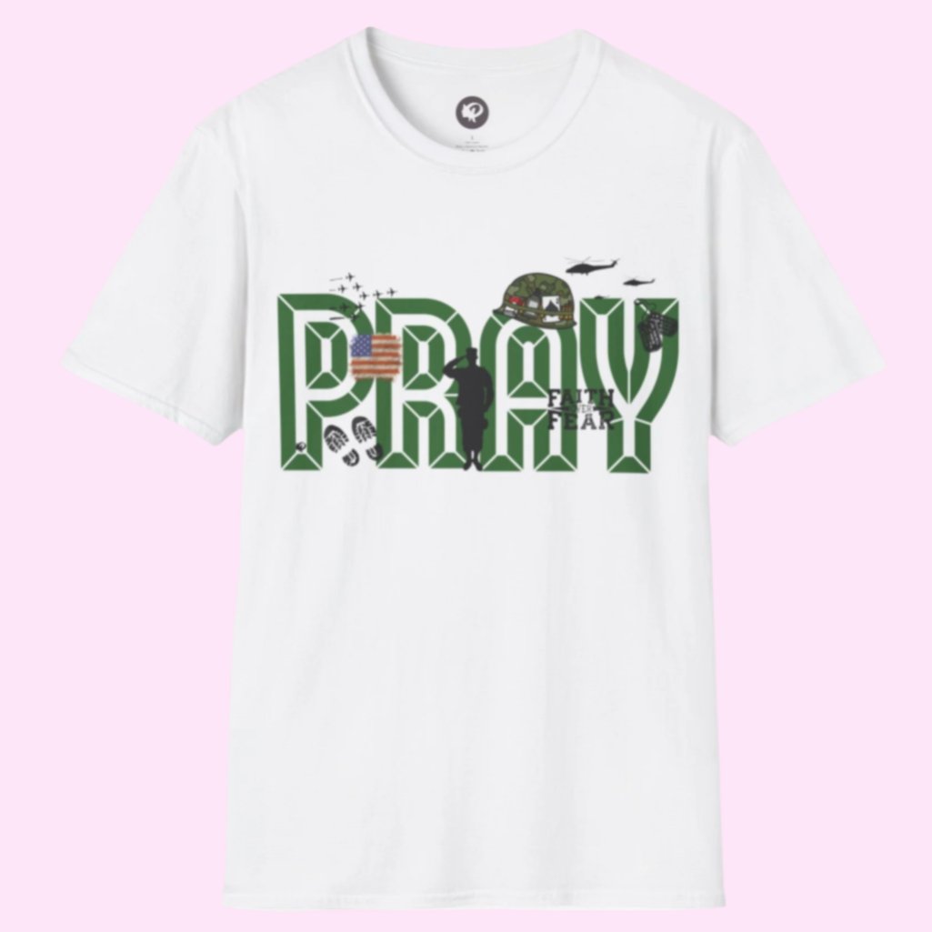 White Army PRAY T-shirt