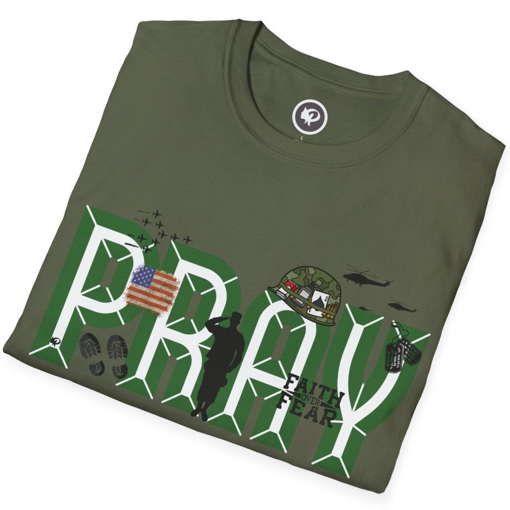Army t-shirt in army green color