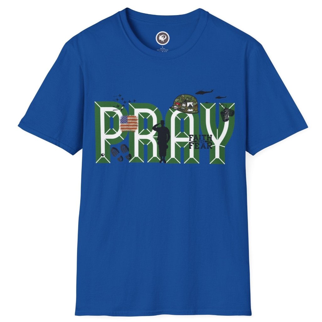 Army tee in blue