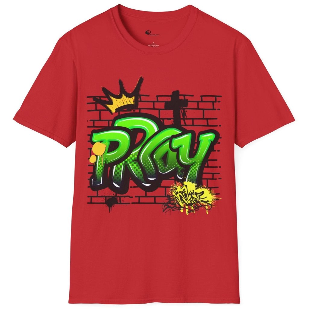 Graffiti Cotton Crew Tee | Prayility Apparel