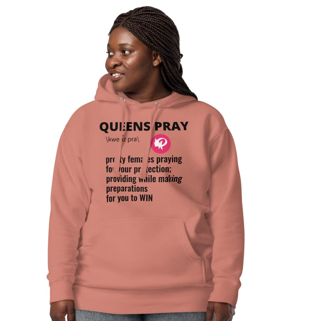 Queens PRAY Definition Hoodie | Prayility Apparel