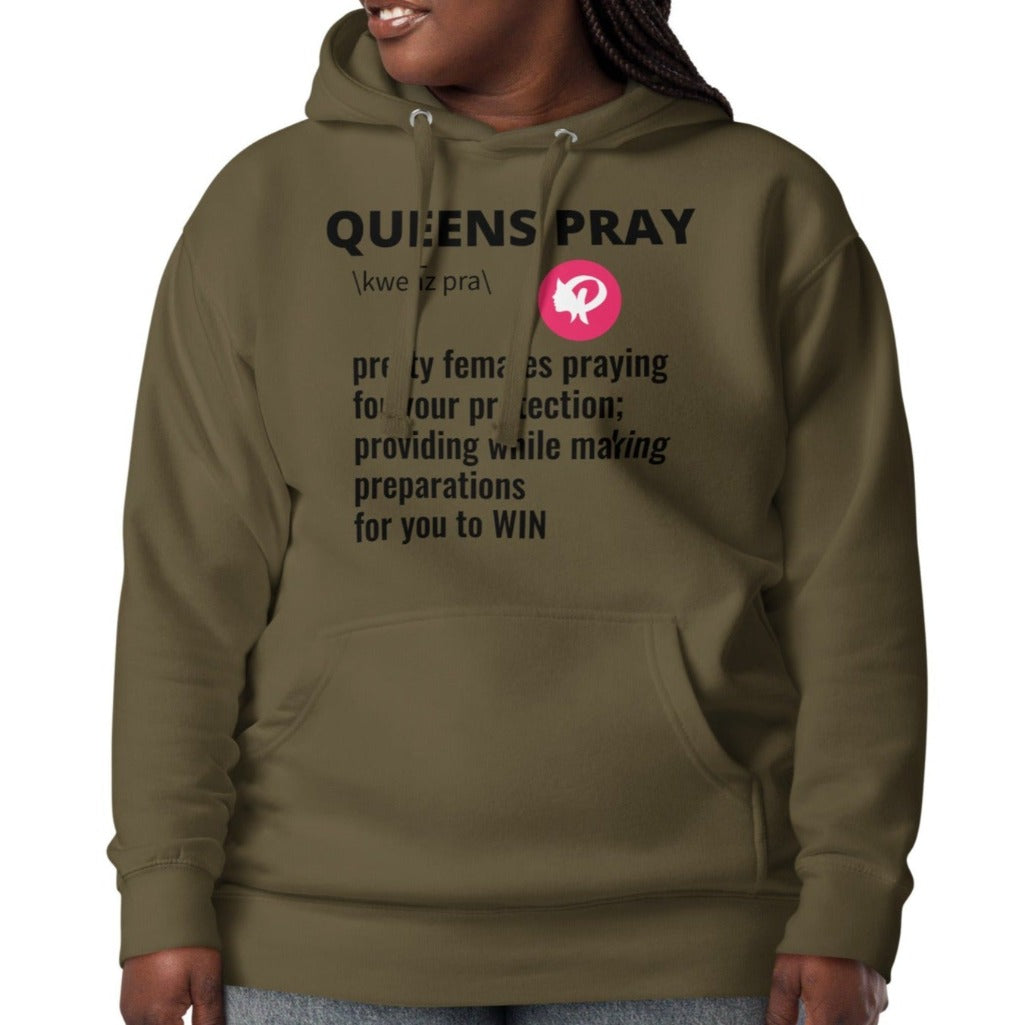 Queens PRAY Definition Hoodie | Prayility Apparel