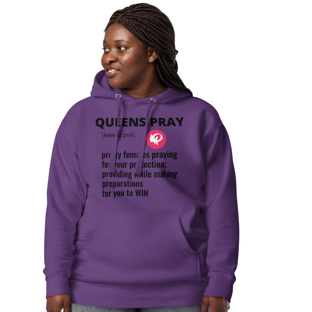 Queens PRAY Definition Hoodie | Prayility Apparel
