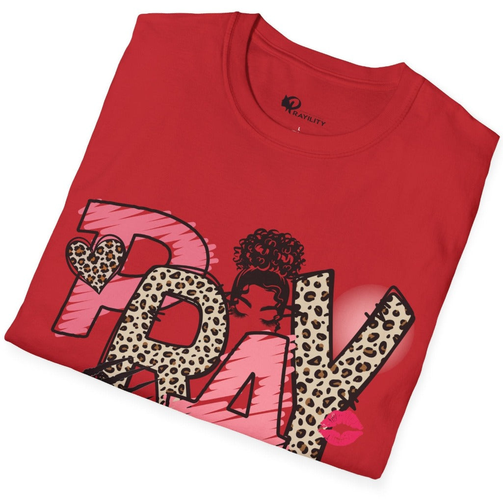 Leopard Print PRAY T-Shirt | Prayility Apparel