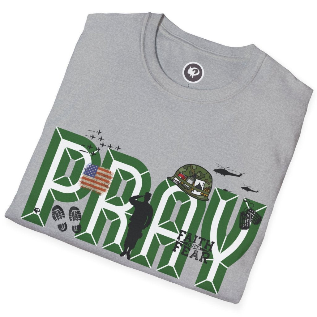 Folded army tee