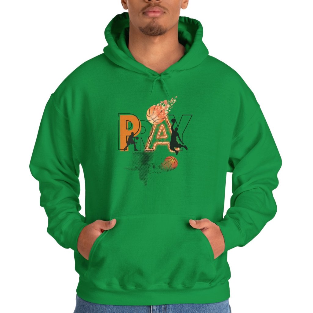 Man in green hoodie