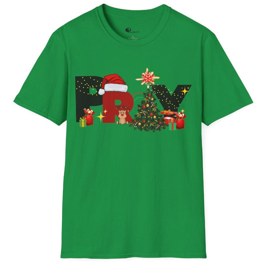 Holiday Pray T-shirt Green | Prayility Apparel