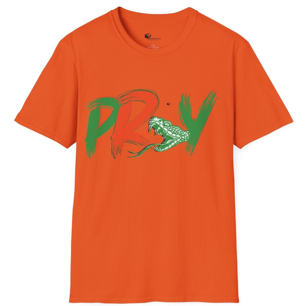 Orange and Green Triblend Tee