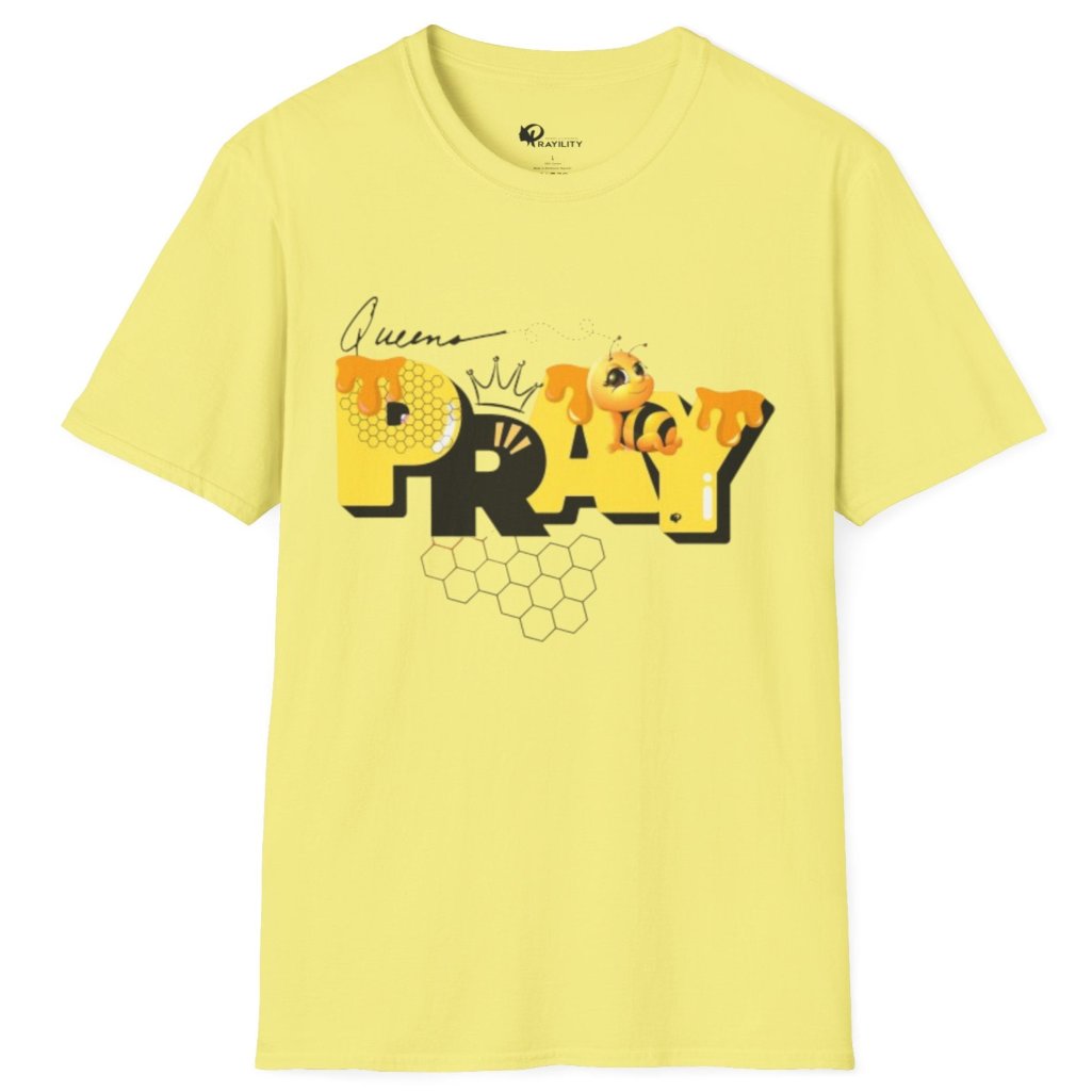 yellow Queens PRAY tee