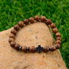 Cross Natural Wooden Prayer Bracelets | Prayility Apparel