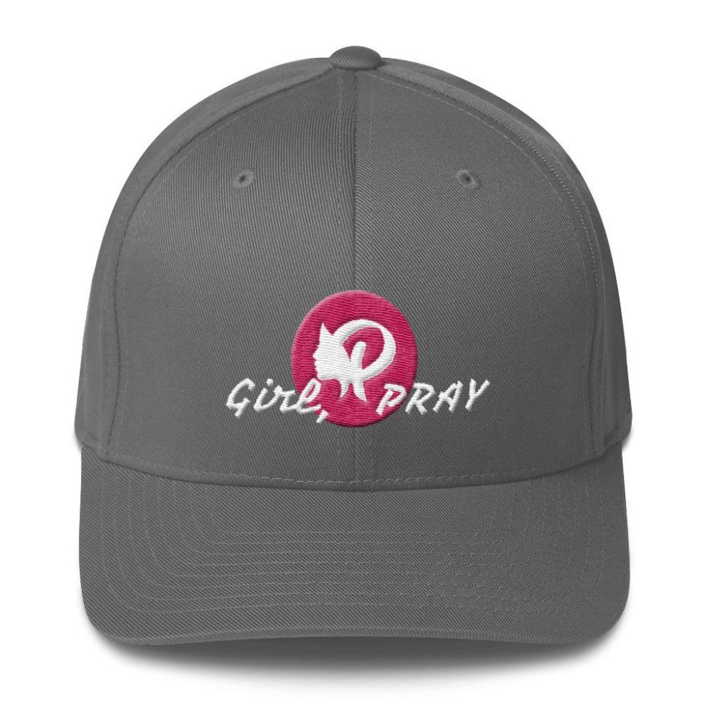 Girl PRAY Structured Cap Gray | Prayility Apparel