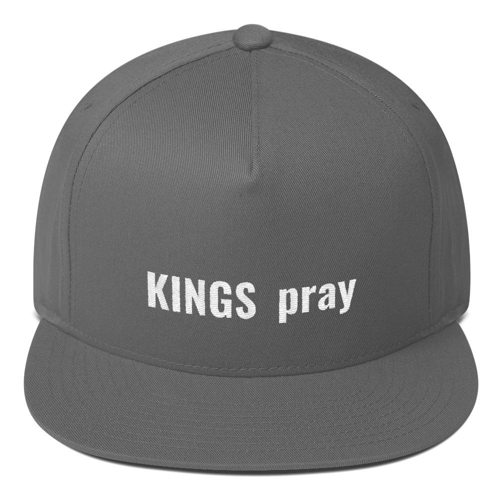 KINGS pray Flat Bill Cap - Prayility Apparel